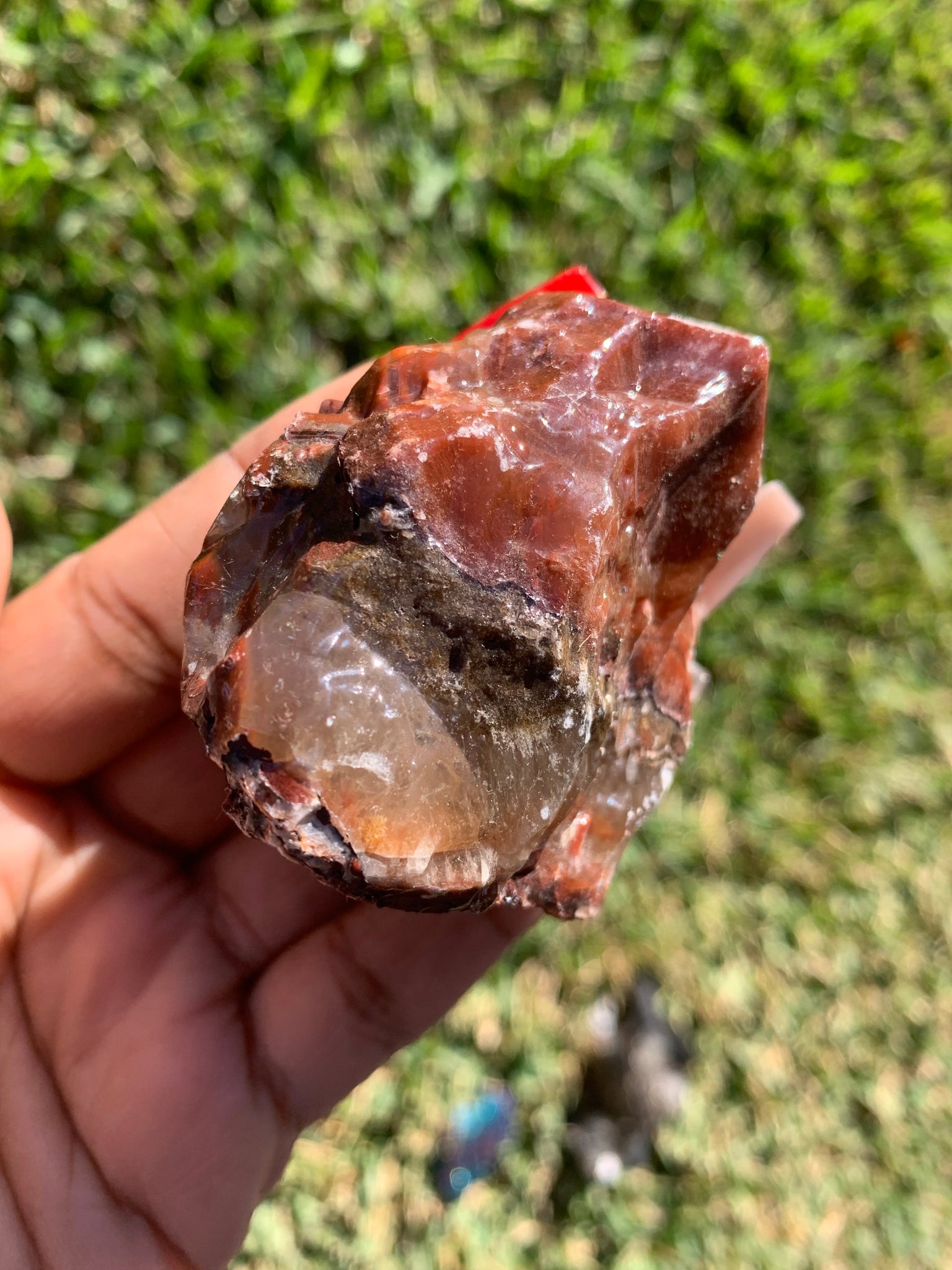 Red Calcite Crystals
